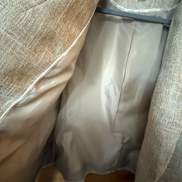 Calvin Klein Beige Women's Blazer - Picture 6 of 9